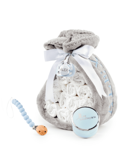 🎁 Diaper Cake with Personalized Blanket 🍼 | Gift for Newborns