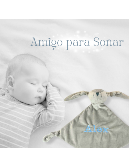 Comforter and personalised dummy with baby’s name