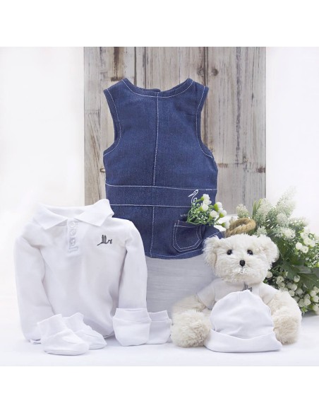 Canastillas Conjunto Ropa Bebé Niña con Oso de Peluche